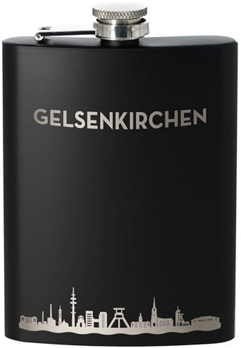 Goodtimes Flachmann Gelsenkirchen Skyline 225ml (Schwarz)