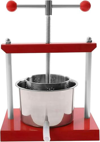 Manuelle Honigschleuder Manuelle Presse 3L / 6L Obstwein Manuelle Presse Edelstahl Manuelle Fässer Presse Maschine für Saft, Trauben, Gemüse, Wein,