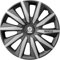 Sparco Set Copricerchi 4 Pezzi Milano 14 Pollici Grigio/Argento