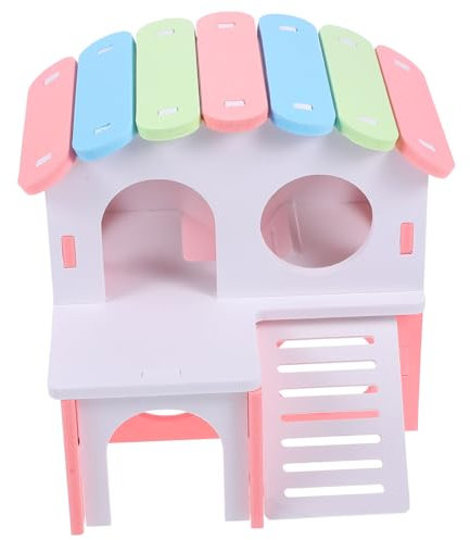 GRIRIW Hamsterhaus Mit Kletterleiter Aus PVC-Material Für Meerschweinchen Und Ratten Als Spielzeug Und Versteck Im Käfig Für Kleintiere