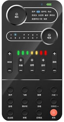Yominerr Équipement de Chant en Direct Convertisseur Vocal avec 9 Effets Sonores Carte Son Externe Portable