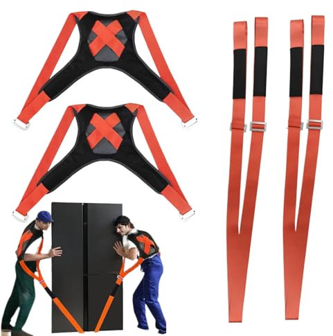Sangles de Levage pour Déménagement, Aide au Levage à Deux Personnes avec Support -Bras, Corde de Transport Réglable Portable 400 kg pour Meubles Kayak Camping Électroménager