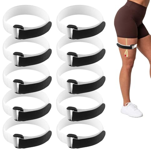 10 PCS Catheter Leg Bag Holder Catheter Leg Bag Straps Fastening Tape Anti Slip Catheter Night Bag Stand Catheter Bag Holder Catheter Holder Adjustable Tube Holder Strap for Men and Women