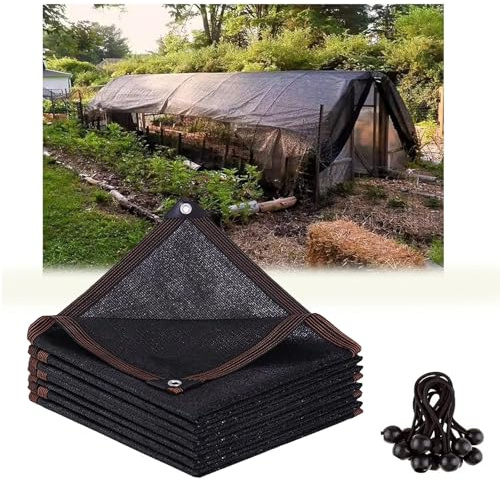 Shade Cloth,Sun Shade Cloth Mesh Tarp with Grommets,UV-Resistant Greenhouse Shade Cloth Cover for Pergola,Greenhouse,Plants Growing,Chicken Coop,13x30 FT