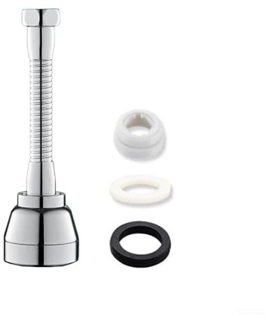 Estensore per rubinetto rotante ad alta pressione con testa a spruzzo girevole a 360 gradi, resistente agli spruzzi e facile da installare, 3 modalità di acqua per lavello da cucina (medio)