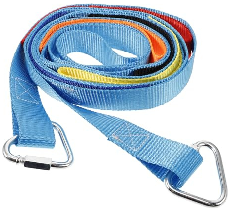 BESPORTBLE Scala di Corda per Arrampicata 2 Metri 6 Gradini, Corda da Arrampicata Resistente per Esterni, Accessori per Giochi All’Aperto, Facile da Montare e Miglioramento Capacità Motorie