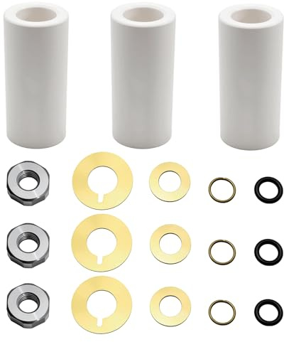daydmaly 18mm Pump Piston Kit Ceramic Plunger Repair Kit Compatible with Annovi Reverberi RK, RKA, RKV, XRCA, XRV, XRCV Pumps, Replace for AR2546