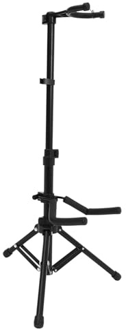 Alipis Soporte de Suelo para Violín Negro, Trípode Plegable Portátil de Abs y Acero Almacenamiento Compacto para Exhibición y Uso Vertical