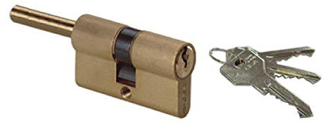 Art. 0G307810 CILINDRO SAGOMATO C2000 Predisposto pomolo con gambo 65 mm Ottone satinato Con gambo rasabile - L - 65 - A - 35 - B - 30