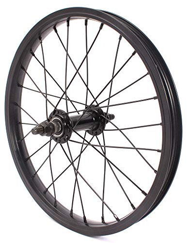 KHE 16 Zoll BMX Vorderrad schwarz 28mm Aluminium TDI Felge 28 Loch 10mm S/B