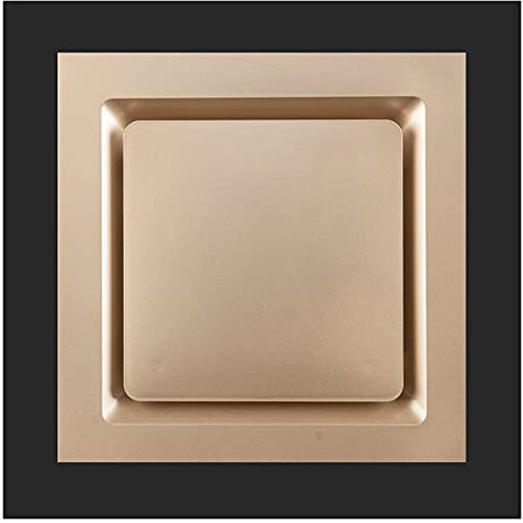 caihuashopping Exhaust Fan Ceiling Type Ventilation Fan Kitchen and Bathroom Ducted Exhaust Fan 10 Home Silent Ventilation System, 40W, White/Silver/Gold Vent Fan (Color : Gold)
