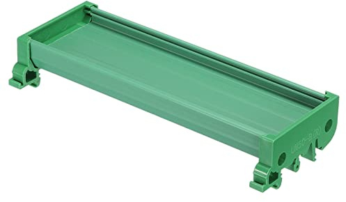 sourcing map DIN-Schienenhalterung, für 160 mm x 50 mm Leiterplatte, Gehäuse, Halterung, Grün