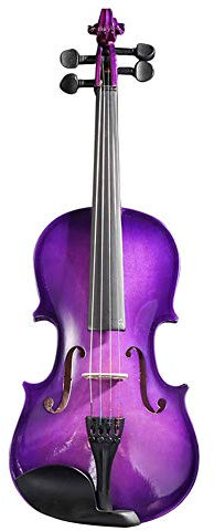 Violine Anfänger Violine for Erwachsene Anfänger, lila Violine, Kinder-Anfängerprüfung, Übungsvioline (Size : 4/4)