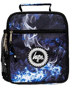 hype Unisex Black Blue Flame Crest Lunchbox