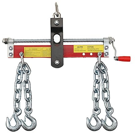 SUDEG Équilibreuse de Moteur 900 kg avec poignée - Grue datelier - Grue de Moteur Support Moteur Pont Moteur,Longueur de chaîne : env.30cm