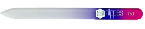 nippes Glasnagelfeile Lila | 14 cm | Beidseitig Verwendbar | Glasfeile für Nägel | Nagelfeile Glas | Glasfeile für Nägel Hochwertig