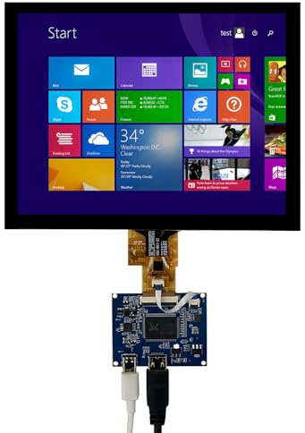 8 Inch Universal IPS 4:3 DIY LCD Display Screen Raspberry Pi Monitor Driver Control Board Touchscreen Computer Secondary Screen