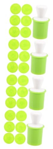 Ciieeo 4 Juegos De Moldes De Plástico Para Galletas Cesta De Moldes Para Pasteles De Decoración De Sello De Cera Cortadores De Galletas Flores Molde De Galletas Hecho A Mano