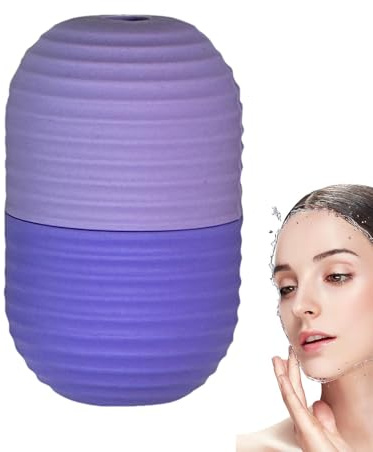JIEBWCHA Face Ice Mould, Pack of 2 Face , Ice Face Roller Sil-ikon Reusable, Face Ice Massage, , Facial , Eye Ice Massage, Face Firming