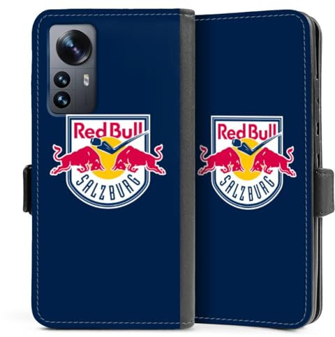 DeinDesign Klapphülle kompatibel mit Xiaomi 12 Handyhülle aus Kunst Leder schwarz Flip Case EC Red Bull Salzburg Offizielles Lizenzprodukt Eishockey