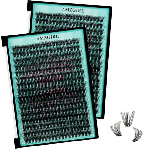 60D Wimpern Cluster, D-Curl 10–16mm DIY | 320 Stk., natürlicher Look, für zu Hause