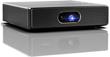 KKENZA Proyector portátil Mini DLP 3D S5 2025, 4K, 5G, WiFi, Inteligente, for Cine en casa, Full HD, 1080P(New S5 Add 2p 3D Air)