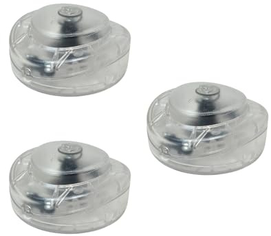 HALOTEC: Set 3 Interruttori a Pedale Unipolari per Lampade da Terra | Pulsanti Rotondi Trasparenti | Installazione Rapida | Durevoli e Affidabili | Ideali per Casa, Ufficio, Scuole, Hotel, Negozi