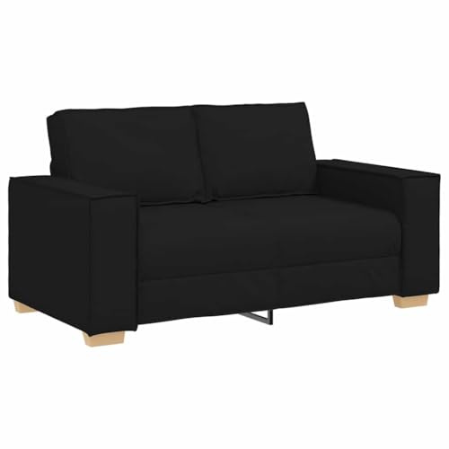 vidaXL 2-sitssoffa svart 160x78x84 cm tyg