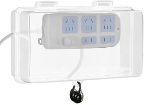 Outdoor -Elektrokasten - Wasserdichte Kabelbox -Abdeckung - 6 Auslasslöcher Wasserdichte Buchsexemplar Outdoor - Abschließbar