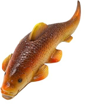 Qsvbeeqj Statue de poisson flottante creuse pour piscine extérieure, décoration d'aquarium en résine, figurine de jardin, statue de poisson flottante fontai