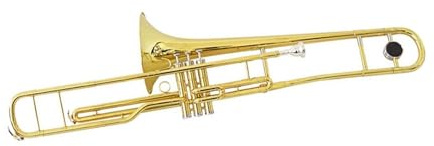 Drei Tasten Instrument Musikalische C Posaune Lackiertes Messing Goldene Posaune