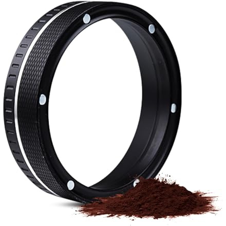 ERYUE Imbuto Dosatore per caffè Resistente in Lega di Alluminio con Magnete per Portafiltro da 58 Mm, Tenere in Ordine e Senza Sprechi di Accessori caffè (#6)