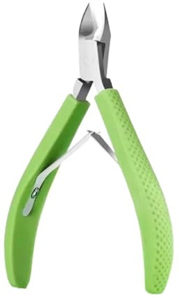 Nagelnippers nagelbandsklippare nagelmanikyr nagelbandssax klippare trimmer död hudborttagare rostfritt stål skärare verktyg för manikyr (grön)