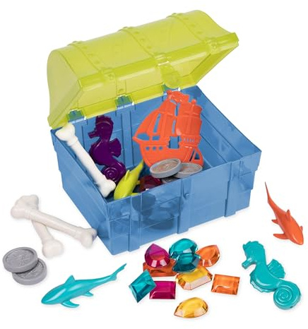 Battat – Set per Immersioni Pirata – Gioco di Immersione per Bambini – Giocattolo per Acqua e Piscina – Forziere dei Pirati – Giocattolo da Spiaggia Estivo – 6 Anni +