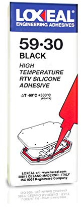 ADESIVO SILICONICO ALTE TEMPERATURE NERO 59-30 LOXEAL 75 ML