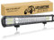 SKYWORLD 22 pulgadas 324W Barra de led 4x4, DC 12V-24V 6000K 7D LED barra de luz de conducción Punto de inundación Combo Haz de luz de trabajo para Off Road Truck ATV UTV SUV 4WD
