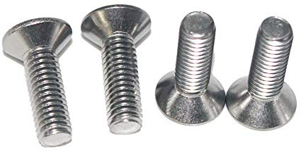 Senkkopfschrauben M6 x 30 mm mit Innensechskant, 25 Stück | DIN 7991, ISO 10642, Vollgewinde, Edelstahl A2 V2A, rostfrei