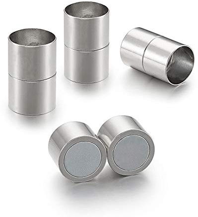 Pandahall Magnetverschlüsse aus Messing, 13 x 20 mm, für Schmuckherstellung, 5 Stück