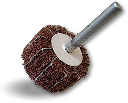 Kibros Lot 3 roues abrasives polissage tige tissu abrasif et mousse Ø 40 mm
