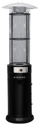 Jocel Estufa a Gas de terraza JAT014061, Negro, Cristal Cuarzo, 11000W,