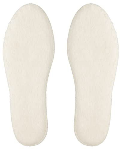 Knixmax Plantillas de Pelo Plantillas Termicas, Cálidas y Transpirables, Suaves y Cómodas para Hombre, Mujer y Niño Beige Claro 38EU