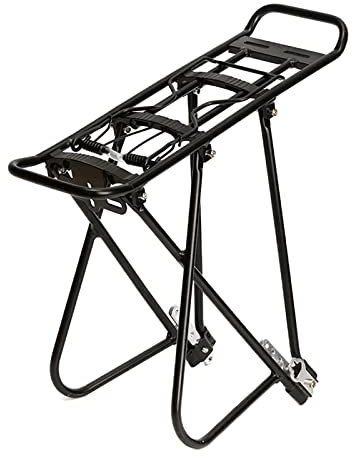 SM SunniMix Fahrrad Gepäckträger 55 lbs Kapazität Aluminiumlegierung Mountainbike Gepäckträger HINTEN verstellbar Schnellspanner Fahrradträger für 24, 26, 28 Herren und Damen Fahrrad