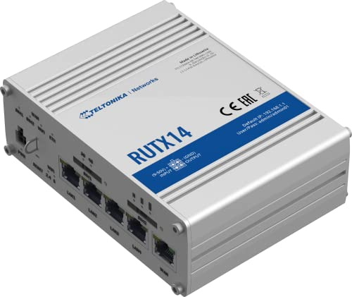 Teltonika RUTX14000000 Router LTE Industriale, AC WLAN, MU-Mimo, Bluetooth Le