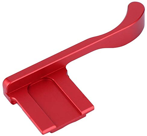 Daumen Hoch Griff, Aluminiumlegierung Blitzschuh Daumen Hoch Handgriff für Fuji X100F X100T XA5 XA3 Xpro2 Spiegellose Kamera Daumengriff (Rot)