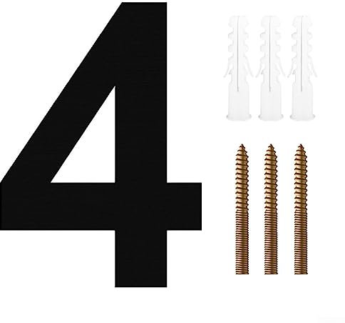 Numeri civico neri da 20,3 cm, per esterni, con finitura nera, in metallo massiccio, numeri civici galleggianti moderni, grandi ombre nere, indirizzi per casa, garage, cancello
