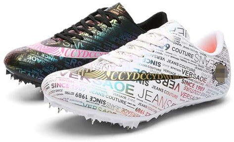 Zapatillas Deportivas con Clavos De,Zapatillas De Portivas para Pista Y Campo,Zapatillas De Clavos Atletismo Unisex CóModas Resistencia Resistente Al Desgaste para Sprint Running