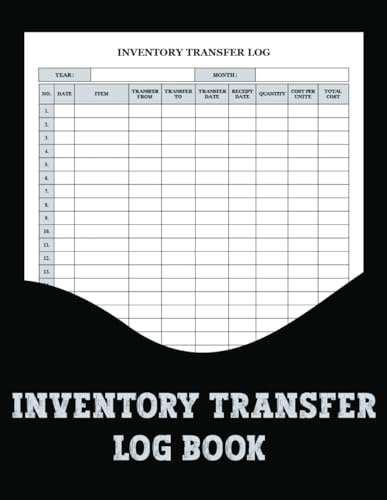 Inventory Transfer Log Book: Track inventory movements between locations with the inventory transfer log for accurate and efficient monitoring and management.
