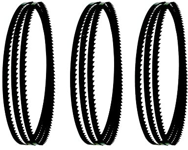 3 uds 1400mm/12mm/0,36mm/(6 T, 10 T, 15 T) hoja de sierra de cinta for sierra de cinta HBS30 for Scheppach(10 TPI)