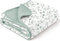 MiuK!ns Couverture Bébé 100% Coton, Couverture bébé Nouveau - né, 100% Coton Couverture de lit bébé, Ultra Doux et léger pour Les Jeunes Filles et Les garçons 120x120cm (Vert)