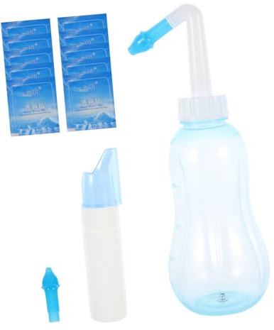 Ipetboom 1satz Professioneller Nasenspülgerät Mit Beuteln Nasenspülsalz Und Flasche Effektive Nasenreinigung Für Erwachsene Linderung Von